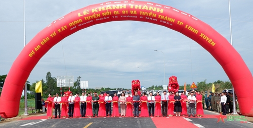 An Giang: Khánh thành Dự án xây dựng tuyến nối Quốc lộ 91 và tuyến tránh thành phố Long Xuyên